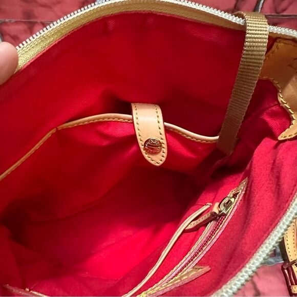 DOONEY & BOURKE Leather Chevron Striped Crossbody Bag - Picture 7 of 16